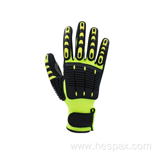 Hespax Factory Nitrile Anti-cut 5 Anti-impact Gloves